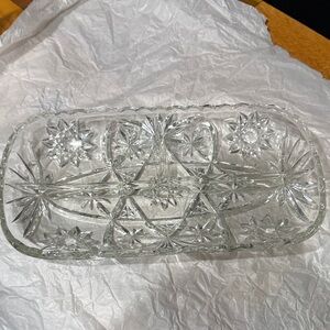 Crystal-Clear Glass Vanity Tray